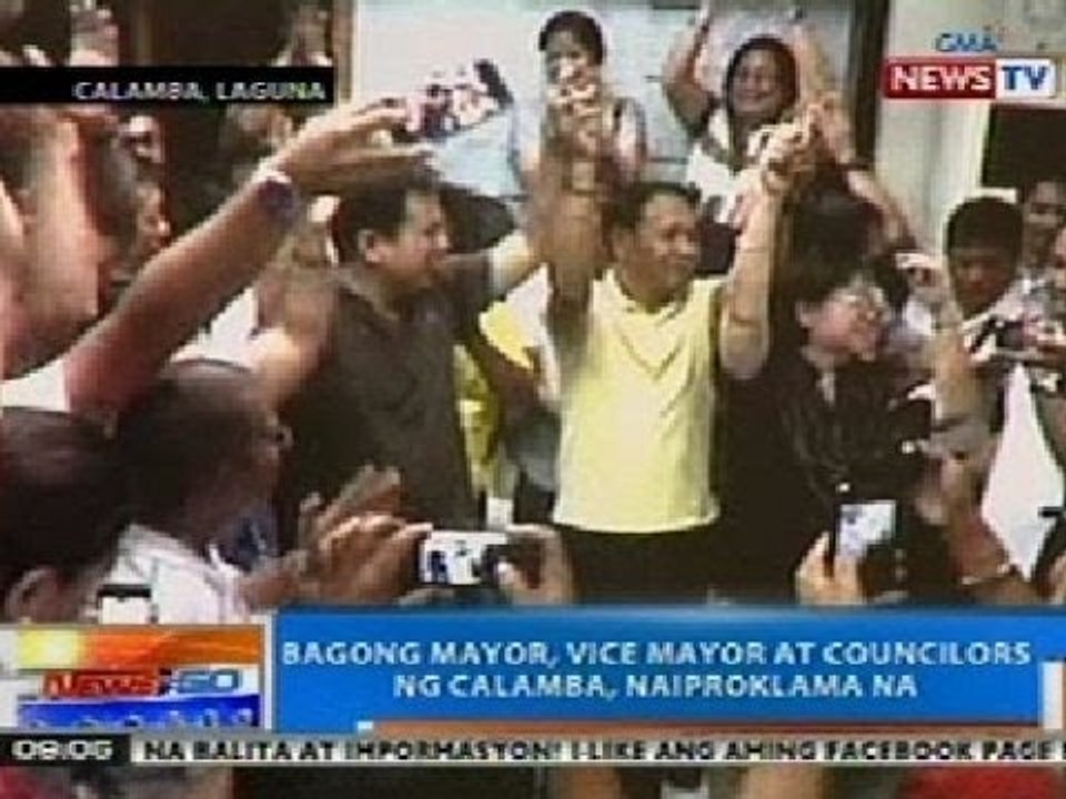 NTG: Bagong mayor, vice mayor at councilors ng Calamba, Laguna ...