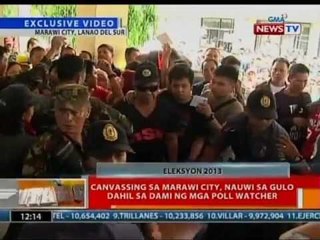 BT: Canvassing sa Marawi City, nauwi sa gulo dahil sa dami ng poll watcher