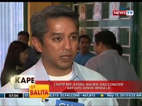 KB: Cavite Rep. Ayong Maliksi, nag-concede kay Gov. Jonvic Remulla