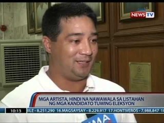 SONA: Mga artista, hindi na nawawala sa listahan ng mga kandidato tuwing eleksyon