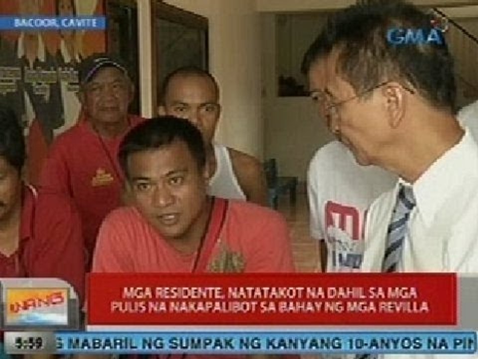 UB: Mga taga Bacoor, natatakot na dahil sa mga pulis na nakapalibot sa bahay ng mga Revilla