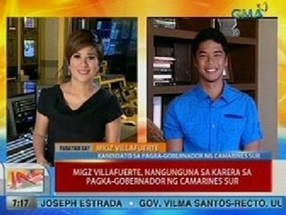 UB: Migz Villafuerte, nangunguna sa karera sa pagka-gobernador ng CamSur