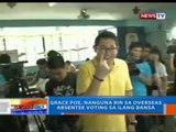 NTG: Grace Poe, nanguna rin sa overseas absentee voting sa ilang bansa