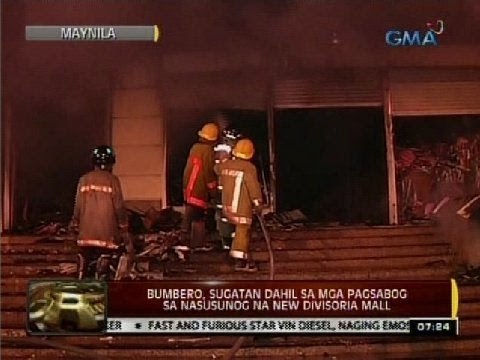 24 Oras: Bumbero, sugatan dahil sa mga pagsabog sa nasusunog na New Divisoria Mall