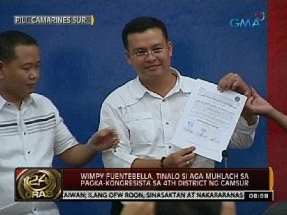 Wimpy Fuentebella, tinalo si Aga Muhlach sa pagka-kongresista sa 4th district ng CamSur