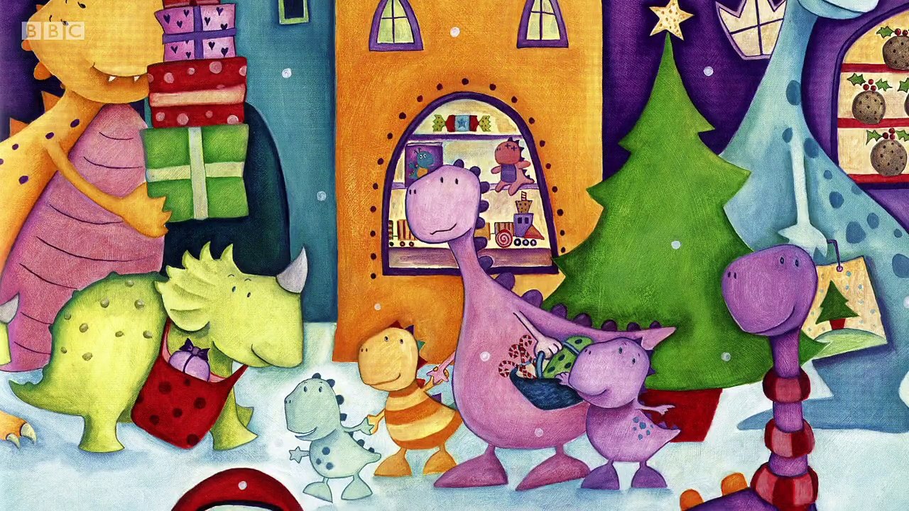 cBeebies Children Cartoon . CBeebies Bedtime Stories . s01e390 . Robert Webb - Santasaurus
