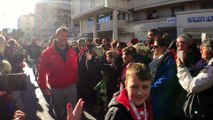 L'arrivée des Toulonnais au stade Mayol avant RCT-Sale