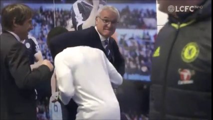 Claudio Ranieri Puts N'Golo Kante In A Choking Position!