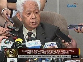 24 Oras: Chairman Brillantes, nainis na sa mga patuloy na bumabatikos sa nakaraang Eleksyon