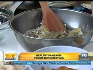 Unang Hirit: Healthy Pambaon: Veggie Burger Steak