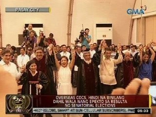 24 Oras: Villar, Ejercito-Estrada at Honasan, naiproklama na bilang bagong mga senador