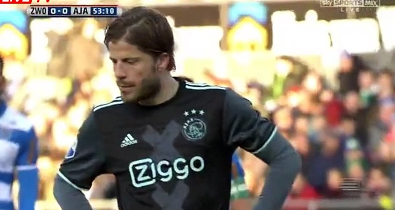 Lasse Schone( Penalty)  GOAL HD -Zwolle	0-1	Ajax 15.01.2017
