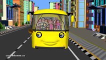 The Wheels on the Bus go round and round ¦ 3D Nursery Rhymes ¦ English Nursery Rhymes ¦ Nursery Rhymes for Kids