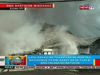BP: Ilang bahagi ng pagawaan ng mantika sa Iligan City, nasusunog pa rin