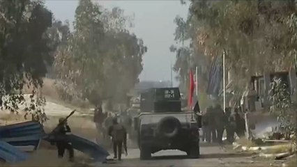الجيش يتقدم بالموصل بغطاء جوي من التحالف
