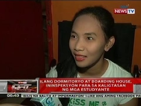 QRT: Panayam sa ilang estudyante tungkol sa pagiinspeksyon sa kanilang dormitoryo