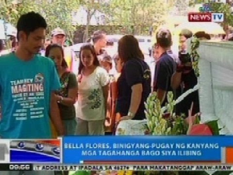 NTG: Bella Flores, binigyang-pugay ng kanyang mga tagahanga bago siya ilibing