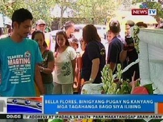NTG: Bella Flores, binigyang-pugay ng kanyang mga tagahanga bago siya ilibing