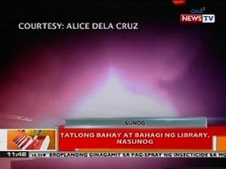 BT: 3 bahay at bahagi ng library sa Antipolo, nasunog