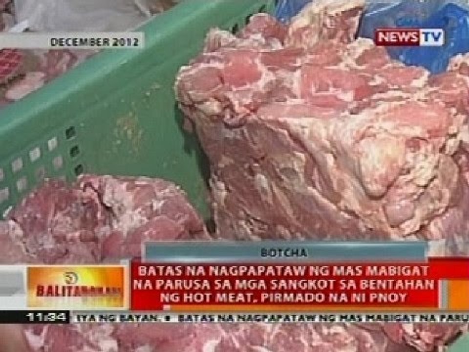 BT: Batas na nagpapataw ng mas mabigat na parusa sa mga nagbebenta ng botcha, pirmado na ni PNoy