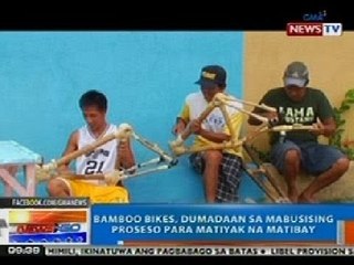 NTG: Bamboo bikes, dumadaan sa mabusising proseso para matiyak na matibay