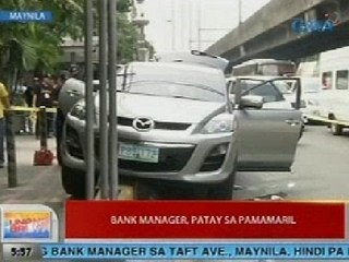 UB: Bank manager, patay sa pamamaril sa Maynila