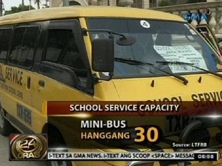 Mga school service, dapat sundin ang panuntunan ng LTFRB