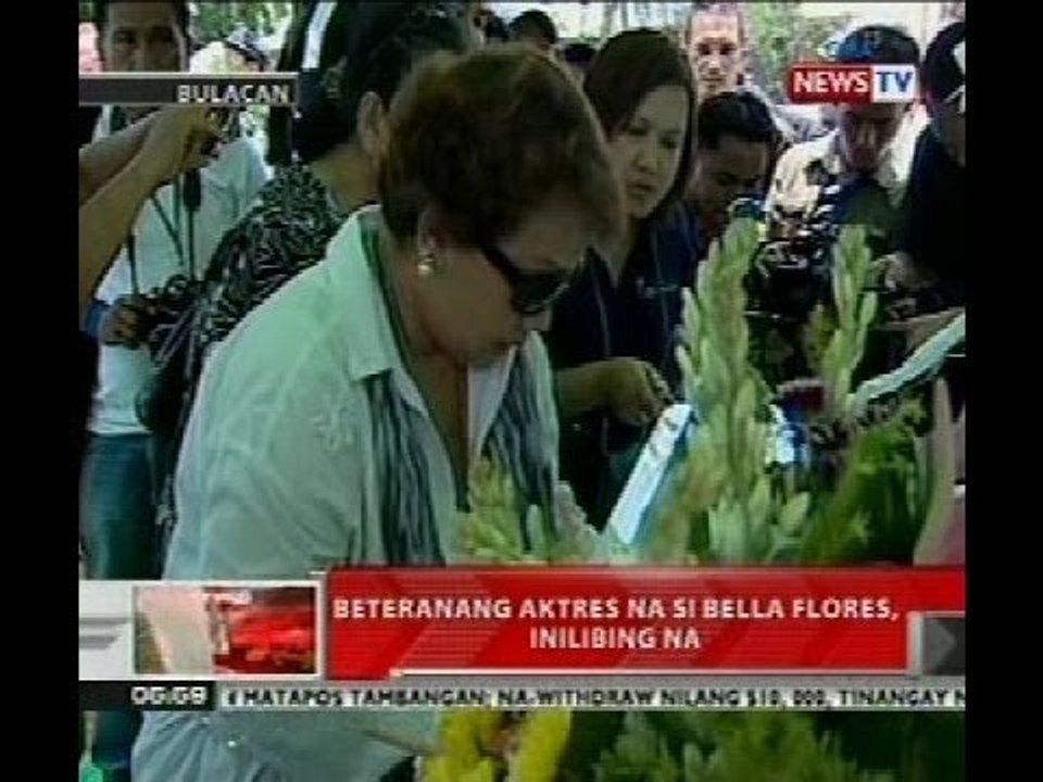 QRT: Beteranang aktres na si Bella Flores, inilibing na