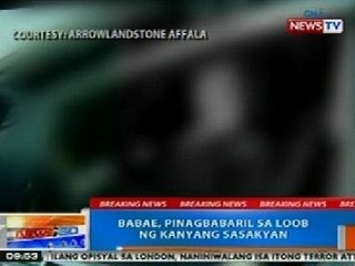 NTG: Babae, pinagbabaril sa loob ng kanyang sasakyan sa Maynila