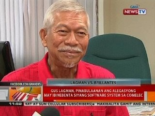 Gus Lagman, pinabulaanan ang alegasyong may ibinebenta siyang software system sa Comelec