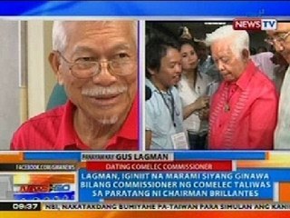 NTG: Lagman, iginiit na marami siyang ginawa bilang Commissioner ng Comelec