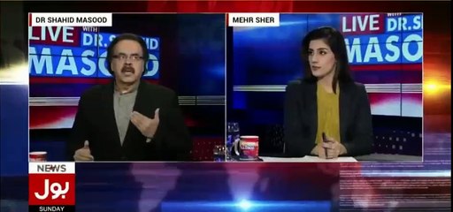 Dr Shahid Masood's interesting reply on PML N's criticism on PTI's Jalsa