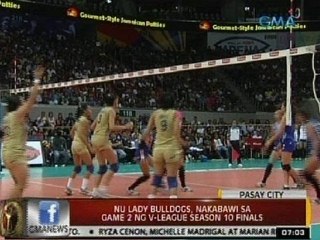 24 Oras: NU Lady Bulldogs, nakabawi sa Game 2 ng V-league season 10 finals