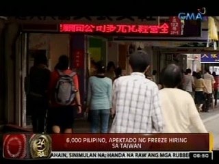 24 Oras: 6,000 Pilipino, apektado ng freeze hiring sa Taiwan