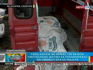 BP: Pang-aagaw ng armas, isa sa mga motibo sa pananambang ng NPA sa pulisya sa Cagayan