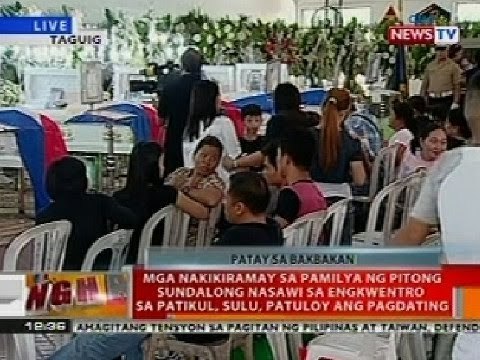 BT: Mga nakikiramay sa pamilya ng 7 sundalong nasawi sa Sulu, patuloy ang pagdating
