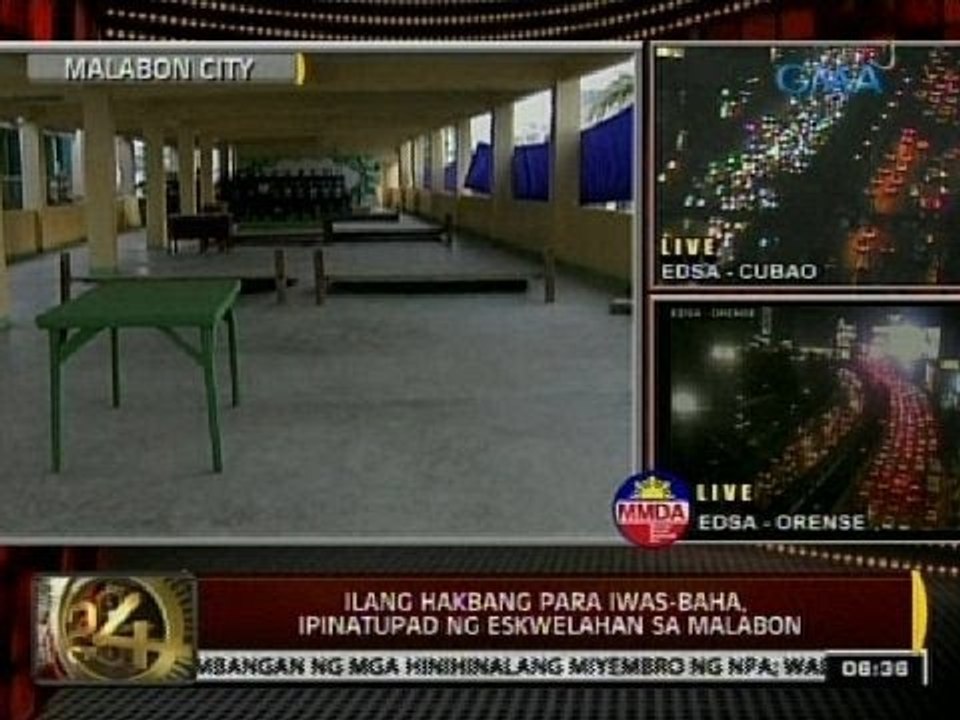 24 Oras: Ilang hakbang para iwas baha, ipinatupad ng eskwelahan sa Malabon