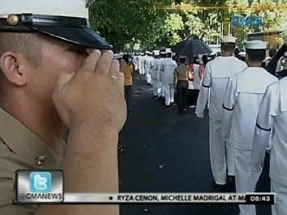 24 Oras: Pitong Marines na nasawi sa engkwentro sa abu sayyaf, binigyang-pugay