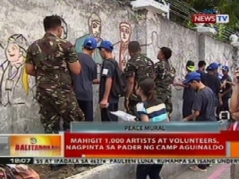 BT: Mahigit 1,000 artists at volunteers, nagpinta sa pader ng Camp Aguinaldo
