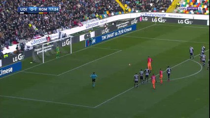 Edin Dzeko penalty miss against Udinese