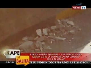 KB: Bahagi ng NAIA Terminal 1, pansamantalang isinara dahil sa bumagsak na semento mula sa kisame