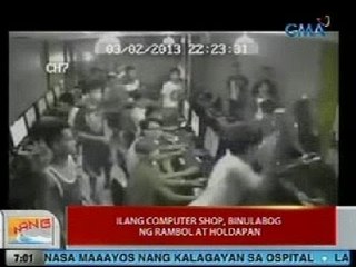 UB: Ilang computer shop, binulabog ng rambol at holdapan