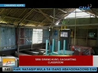 UB: Sira-sirang kubo sa Camarines Norte, gagamiting classroom