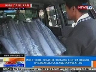 NTG: Insecticide-treated curtains vs dengue, ipinamahagi sa ilang eskwelahan sa Baguio City