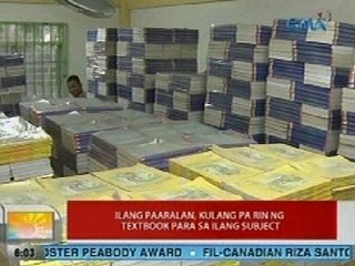UB: Ilang paaralan, kulang pa rin ng textbook para sa ilang subject