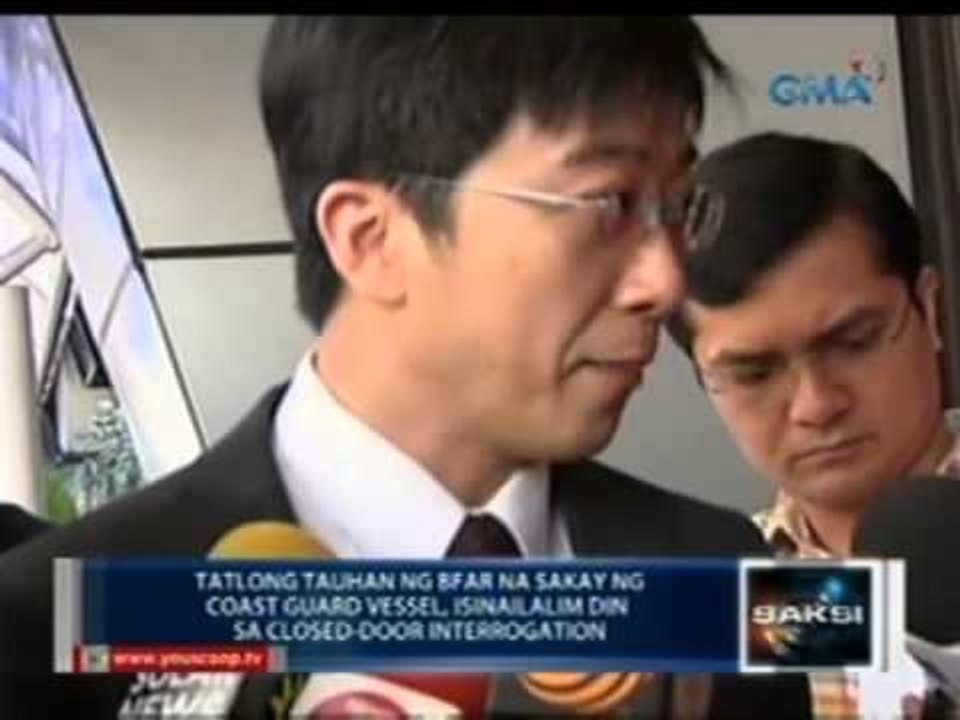 Mga tauhan ng PCG na sangkot sa pamamaril ng Ta...