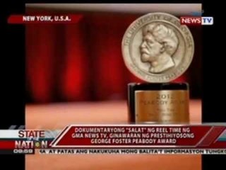 Dokumentaryong "Salat" ng Reel Time ng GMA News TV, ginawaran ng  George Foster Peabody Award