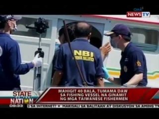 SONA: Mahigit 40 bala, tumama daw sa fishing vessel na ginamit ng Taiwanese fishermen
