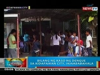 BP: Bilang ng kaso ng dengue sa Kidapawan City, ikinababahala