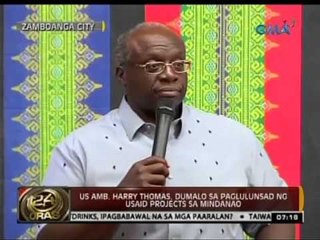 24 Oras: US Amb. Harry Thomas, dumalo sa paglulunsad ng USAID Projects sa Mindanao